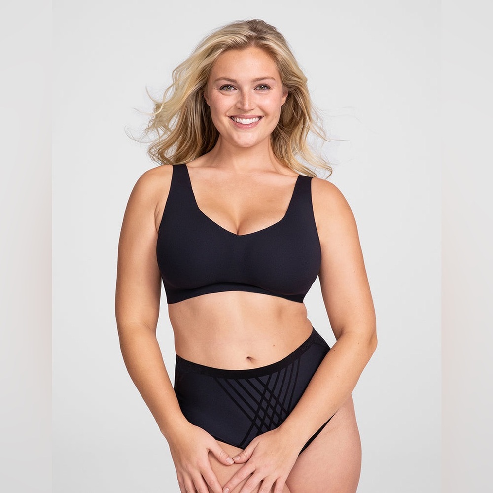 Honeylove Classic Soft Form Black Bra